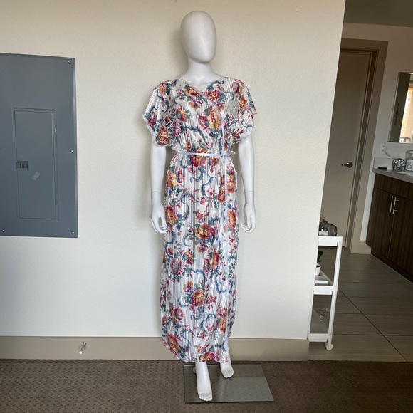Vintage ILGWU Made in USA Glencraft Lingerie Nightgown Robe Floral Print - Picture 2 of 13